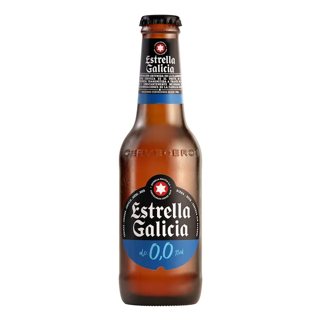 Cerveza Estrella Galicia Sin Alcohol Bot 250ml Pack X 6u