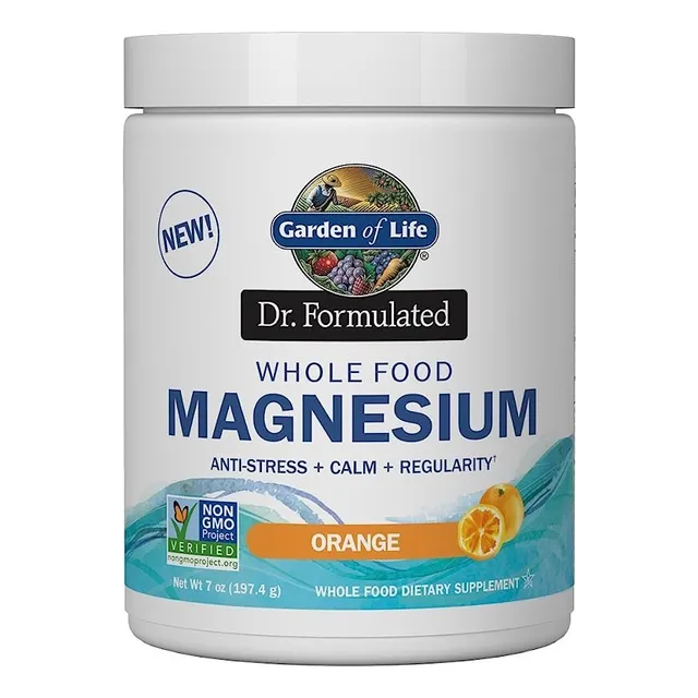 Garden Of Life - Magnesio En Polvo Sabor Naranja 197.4g