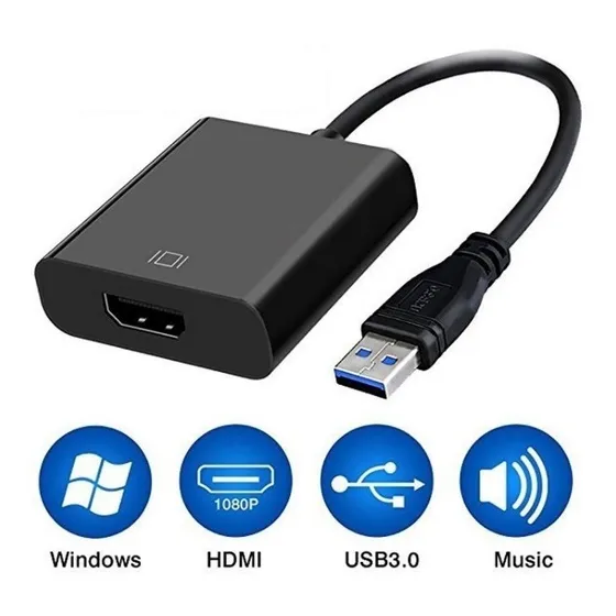 Convertidor Usb 2.0 O 3.0 A Hdmi 1920 * 1080