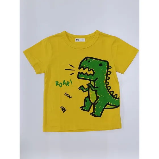 Franelas Básicas Niños, Bebes, Algodón, Dinosaurios, Animal