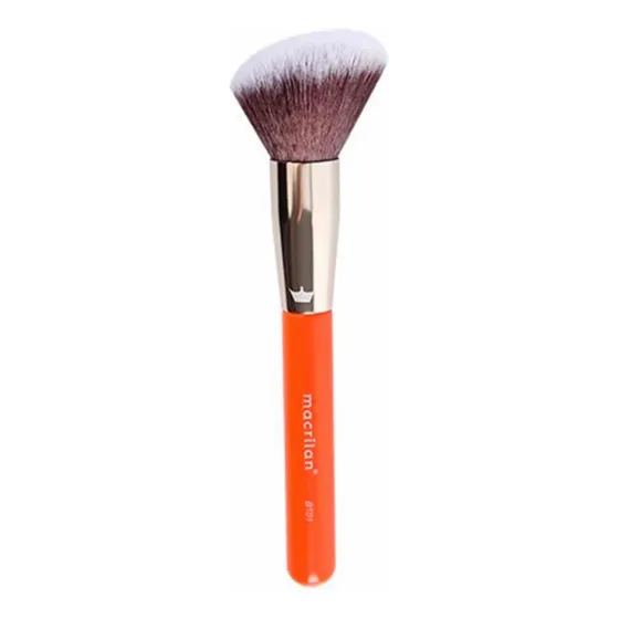 Macrilan Linha Beauty Tools Pincel Para Pó Bt01 Cor Laranja