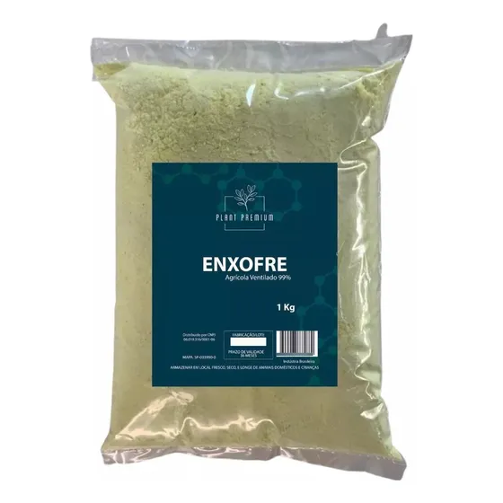Enxofre Em Pó Agricola 1kg