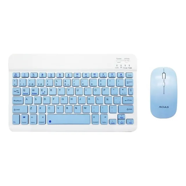 Combo Teclado Y Mouse Inalambrico Bluetooth Recargable