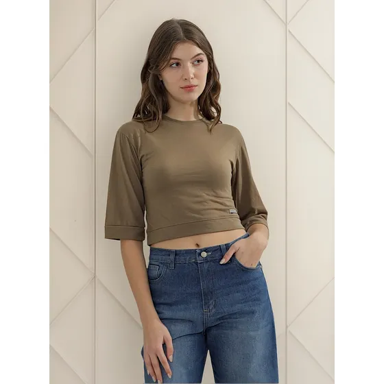 Remera Dancy Octane Jeans Manga Al Codo Mujer