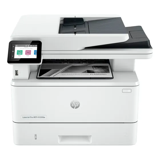 Impresora multifunción monocromática HP LaserJet Pro 4103FDW con wifi