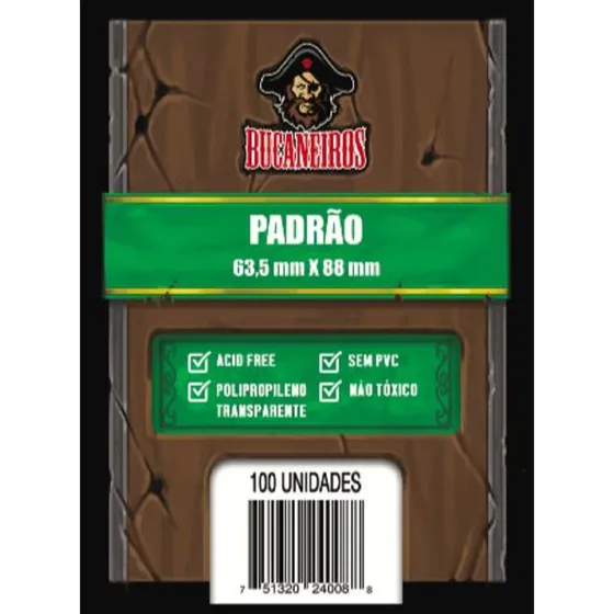 Sleeves Saquinhos De Proteção Pokémon Magic Padrão 63,5x88mm 100un Bucaneiros