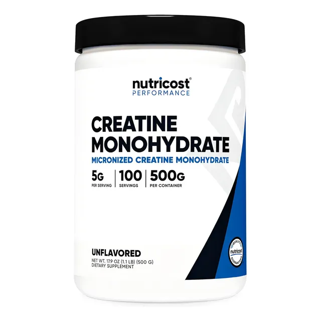 Nutricost Creatina 500 Gramos Polvo Americana Sabor Sin Sabor