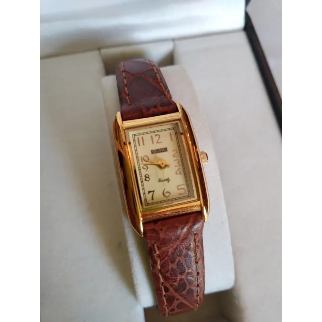 Reloj Ronson Quartz Correa De Cuero