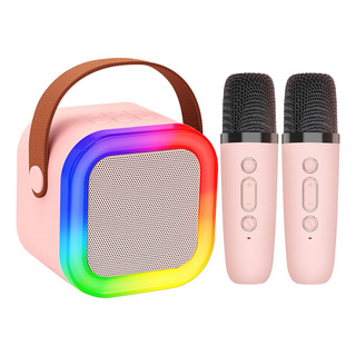 Altavoz Inalámbrico Portátil Con 2 Micrófono Máquina Karaoke Altavoz Inalámbrico Portátil Con 2 Micrófono Máquina Karaoke