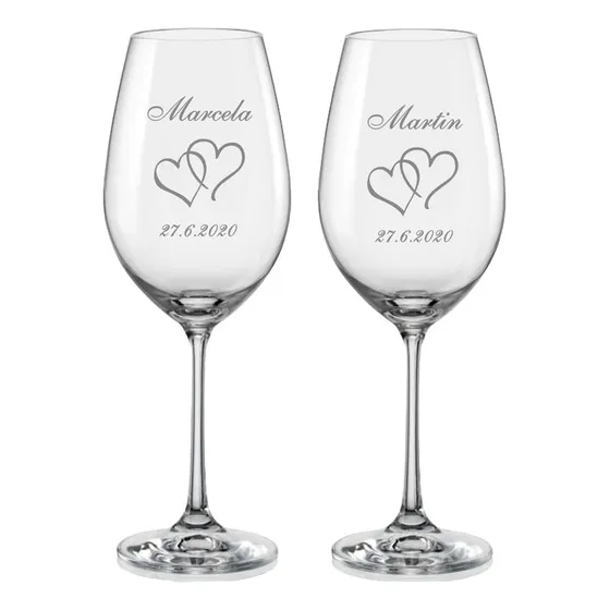 Copas De Vino Grabadas Personalizadas X20 Dm Creaciones