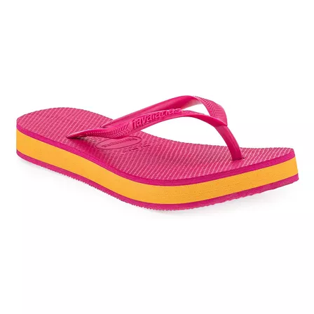 Ojotas Havaianas Slim Flatform Mujer Fucsia Solo Deportes