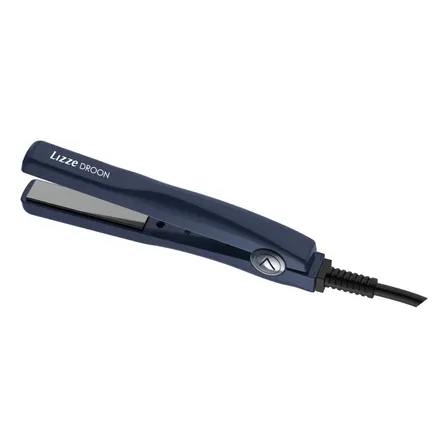 Mini Prancha Lizze Azul Placas Titânio Cabelo Seco e Úmido 200°C Bivolt