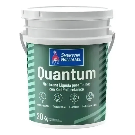 Membrana 20 Kg Poliuretanica Liquida Techo Quantum Sherwin C Color Verde