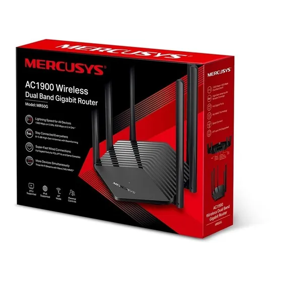 Router Mercusys By Tplink Dualband Gigabit Wifi Ac1900 Mbps