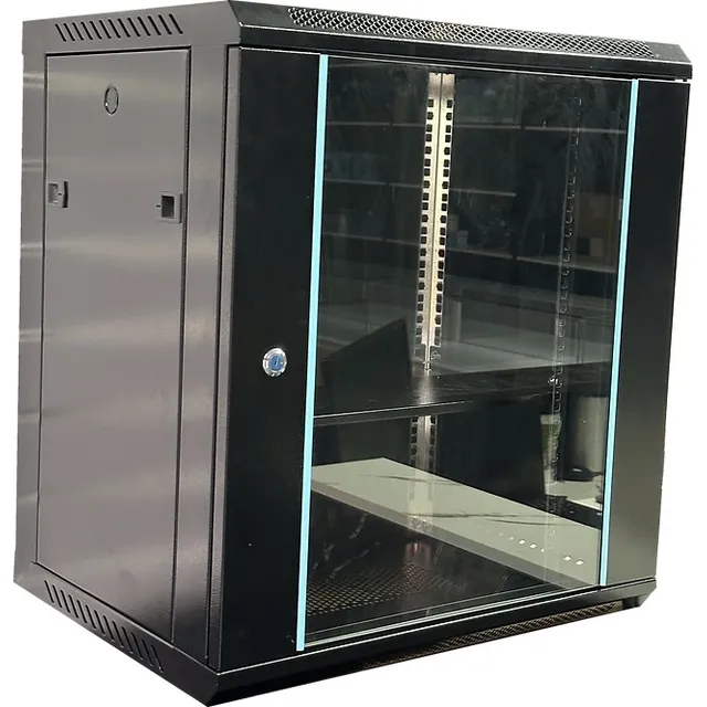Gabinete De Pared 12u 19' Con Bandeja 600*450*650 Negro Jwk