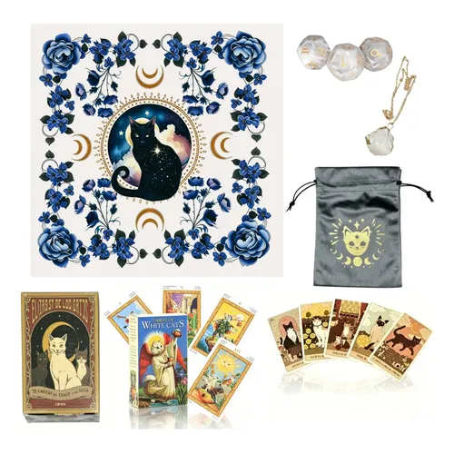 78 Cartas De Tarô Dos Gatos - Cat Tarot - Jogo De Oráculo 78 Cartas De Tarô Dos Gatos - Cat Tarot - Jogo De Oráculo