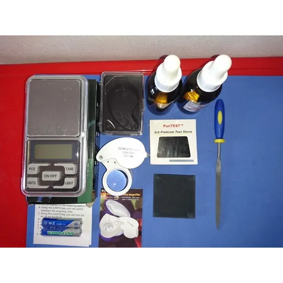 Kit Set Prueba Ácidos Oro Plata Completo Profesional Nuevo