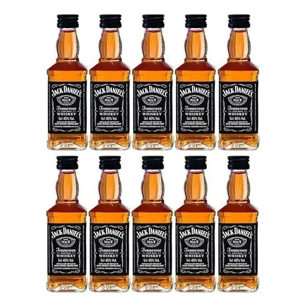 10 Pz Whisky Jack Daniels Tennessee Miniatura 50 Ml