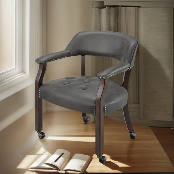 Moderion Sillas De Comedor Con Ruedas Y Brazos, Sillas De Ma