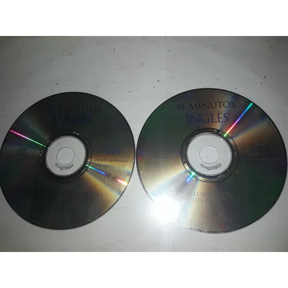 Dvd's S/ Encarte Aprenda 15 Min. Inglês Aprenda Idioma 1/2