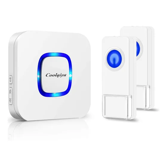 Coolqiya Timbre Inalambrico Para Puerta Casa Boton Remota