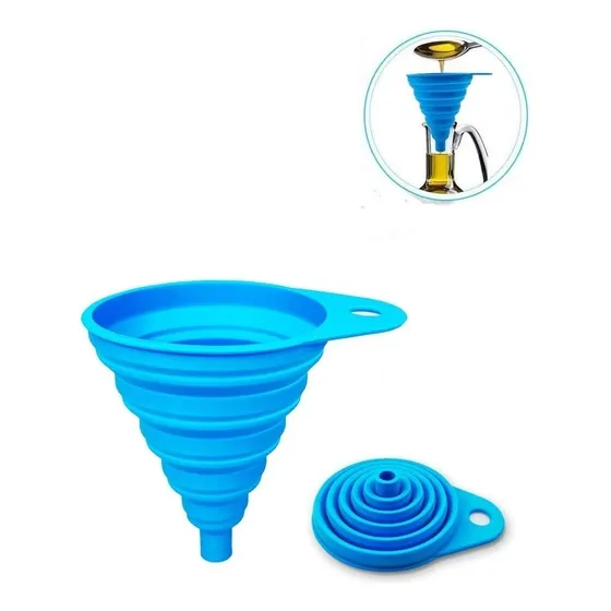 Embudo Plastico Embudo De Silicona Plegable Embudo Multiuso