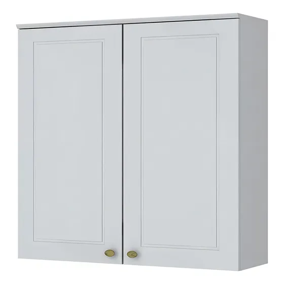 Armário Aéreo 2 Portas MDF 80 cm Americana C356 Branco Henn