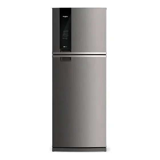 Heladera no frost Whirlpool Top Mount WRM57AKDWC inox con freezer 530L