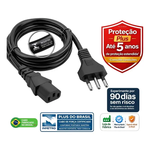 Charger Power Cord 5v 3a For Brother Ads-1700w Ads-1300 | MercadoLivre