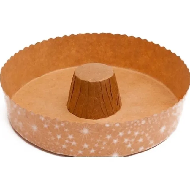 Molde Rosca De Pascua Savarin Papel Tubo 20cm X 10 Unidades