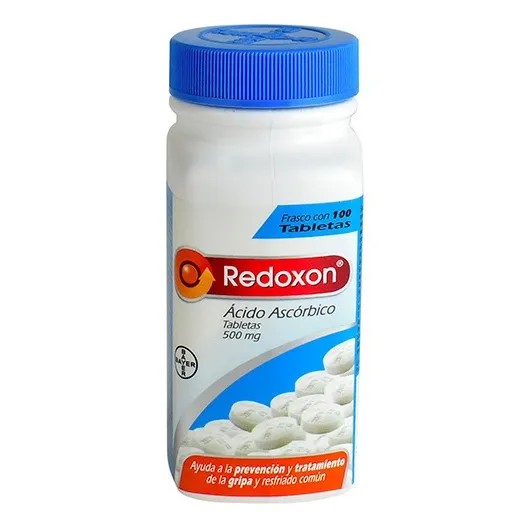 Redoxon Oral 500mg 100 Tabletas Ácido Ascórbico Vitamina C