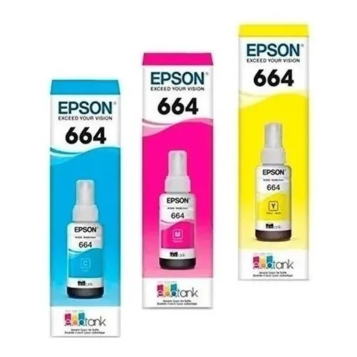 Pack Color Tinta Epson L210 L310 L380 L395 L396 L495 L575