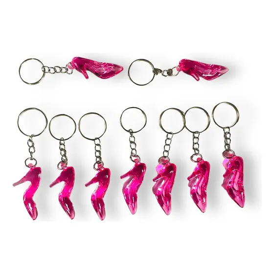 50 Unidades Chaveiro Sapatinhos Pink Noiva Lembrancinha 