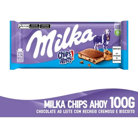 Chocolate Milka Chips Ahoy 100g Importado