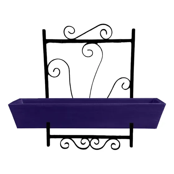 Vaso Jardineira Floreira Com Suporte Colonial Parede