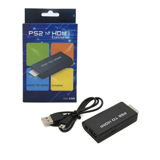 Adaptador conversor de audio y vídeo AV Ps2 para cable Hdmi G300