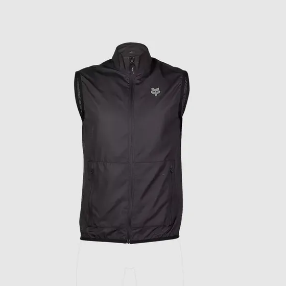 Chaqueta Cortavientos Bicicleta Ranger Sin Mangas Negro Fox