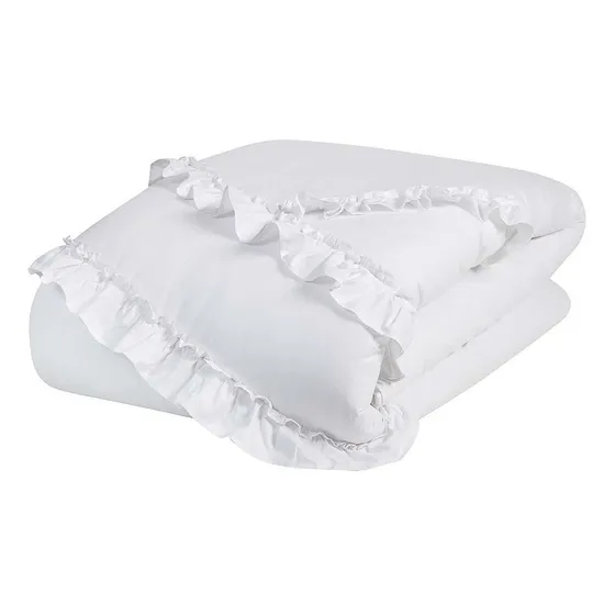 Kit Solteiro 100% Algodão 10 Peças Babados Branco