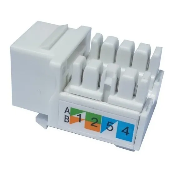 Jack Coupler Data Rj45 Cat5 E Wireplus + Blanco 