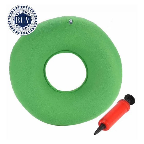 Cojín Asiento Inflable Ortopédico Hemorroides Coxis + Bomba