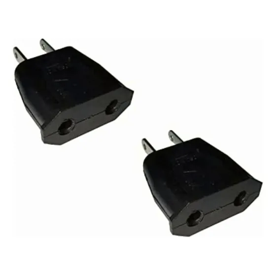 Clavija Adaptador Corriente Europeo A Americano Us Eu (2