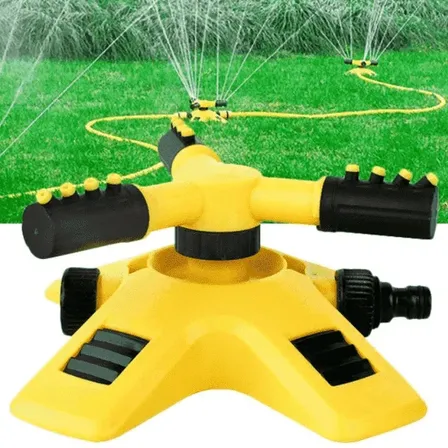 Aspersor Esguicho Giratório Irrigador Base Jardim Plantas Rotativo 360° Sprinkler Irrigação Gramado Grama Horta Alizeri