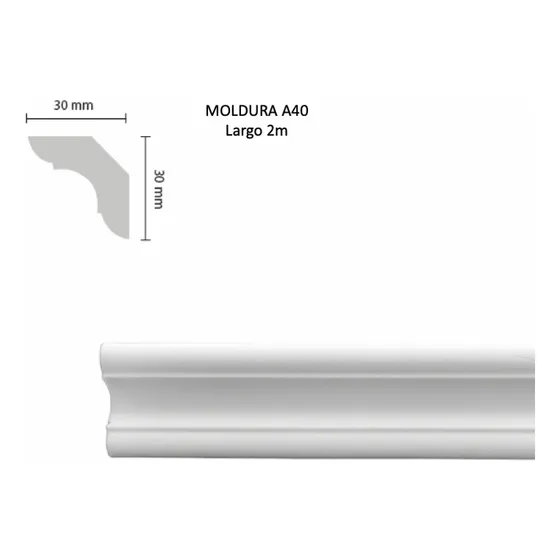 Molduras Anime Xps Pieza 2m Techo Pared Pared Esconde Cable