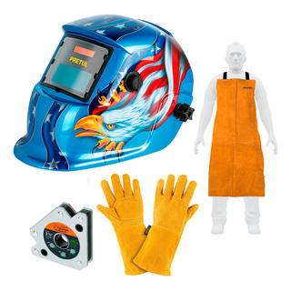 Careta Electrónica P/soldar Con Escuadra Y Kit De Protección Careta Electrónica P/soldar Con Escuadra Y Kit De Protección