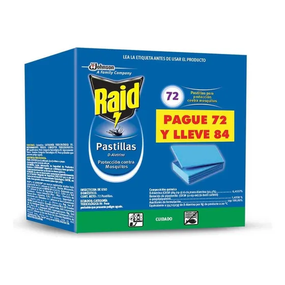 pr Raid 84 Pastillas Repuesto - g