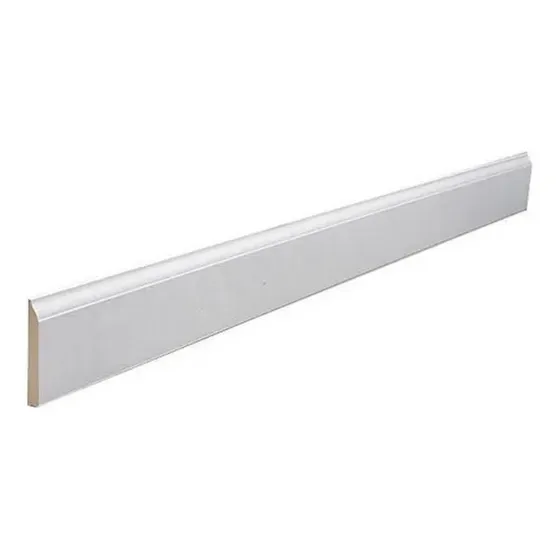 Zocalo Madera Mdf Blanco 3,66mts P/piso Flotante Y Ceramica