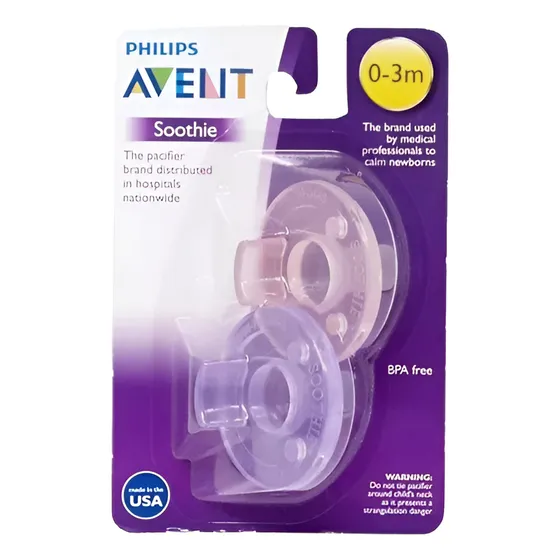 Chupeta Calm Soothie Philips Avent 0-3m Bico Anti Colic 2un