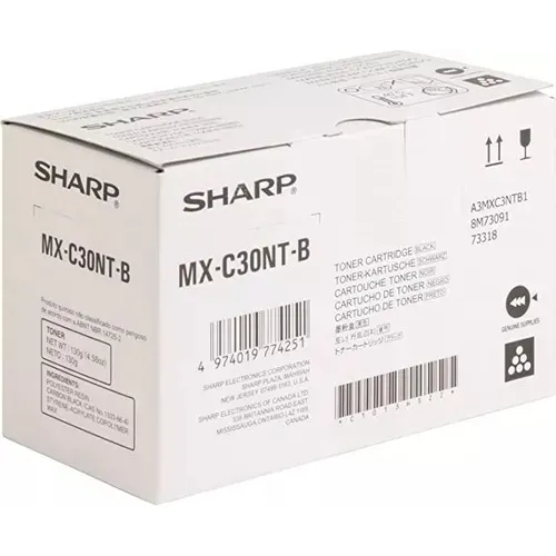 Tóner negro Sharp MX-C30nt-B