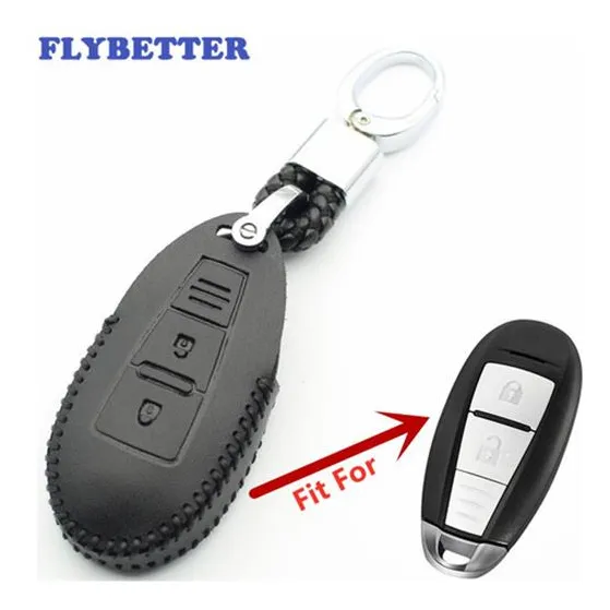 Funda De Cuero Con 2 Botones For Smart Remote Key P