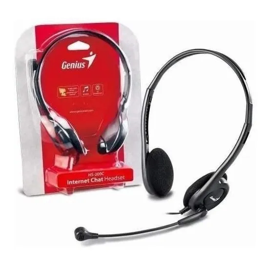 Diadema Con Micrófono Sencillo Genius Hs-200 C